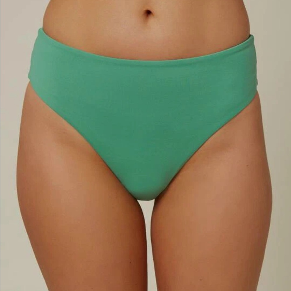 O'Neill Saltwater Solids High Waist Bottom in Green